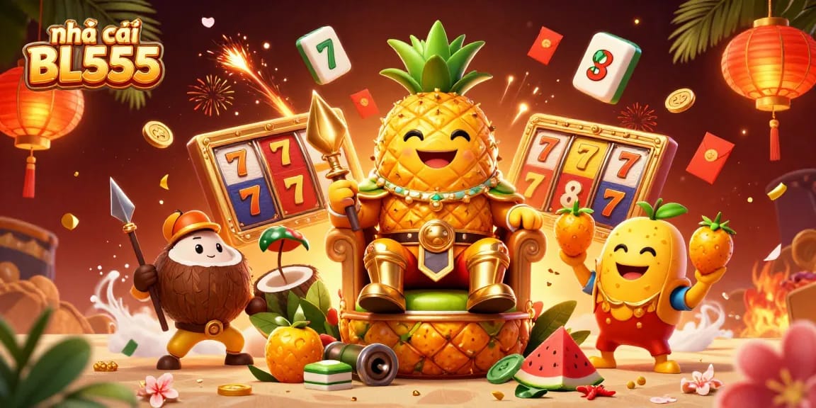 Experience the dynamic culture of gambling with nhà cái BL555, showcased in a vibrant 3D casino scene.