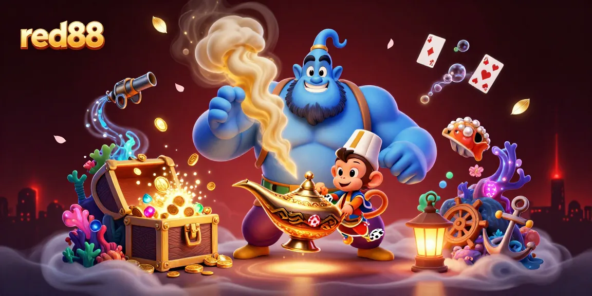 Experience the excitement of red88 with magical elements and vibrant casino-inspired visuals.