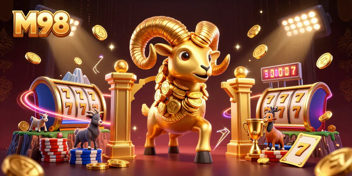 M98 delivers thrilling slot experiences with golden ram charging at jackpot reels.