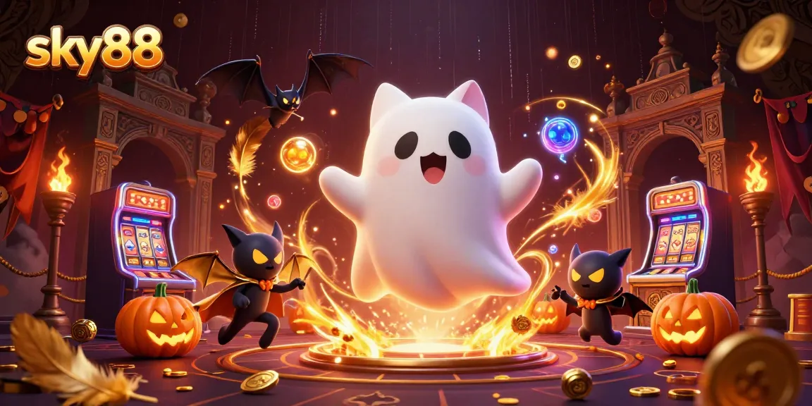 Experience thrilling gameplay at sky88 in a haunted casino mansion with mystical elements.