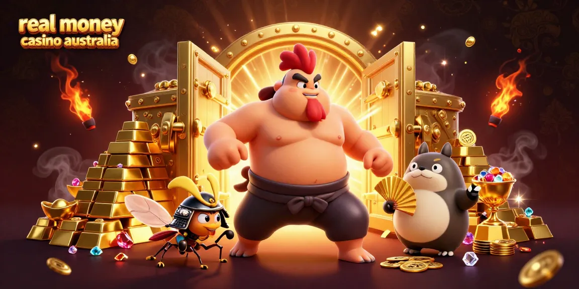 Experience excitement with a dynamic scene featuring powerful characters in a real money casino australia setting.