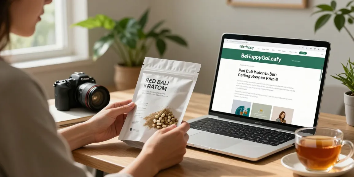 Visit website to explore Red Bali Kratom benefits in a calming home office environment.